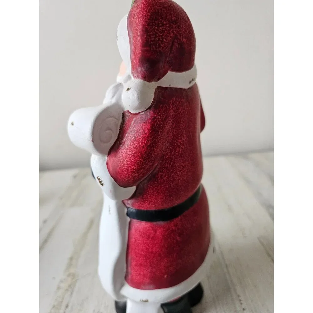 Pier‎ 1 ceramic Santa vintage present decor unique